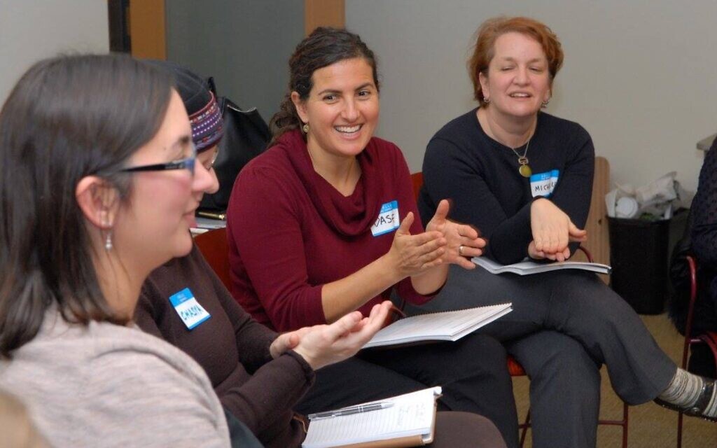 Dasee Berkowitz, center, director of Ayeka's Soulful Parenting program and author of 'Becoming a Soulful Parent' (Courtesy Ayeka) Dasee Berkowitz, center, director of Ayeka's Soulful Parenting program and author of 'Becoming a Soulful Parent' (Courtesy Ayeka)