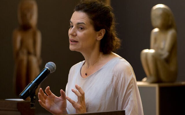 Romanian Jewish actress Maia Morgenstern speaks in Bucharest, Romania, June 15, 2016. (AP Photo/Vadim Ghirda) Romanian Jewish actress Maia Morgenstern speaks in Bucharest, Romania, June 15, 2016. (AP Photo/Vadim Ghirda)