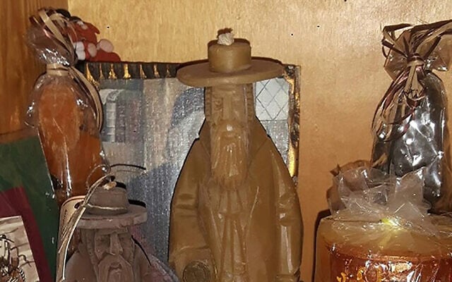Candles depicting haredi Orthodox Jews are on sale in Poland. (Jewish.pl/Jan Gebert via JTA) Candles depicting haredi Orthodox Jews are on sale in Poland. (Jewish.pl/Jan Gebert via JTA)