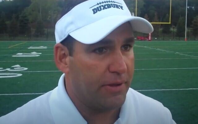 Former head coach of Duxbury High School's football team Dave Maimaron (video screenshot)