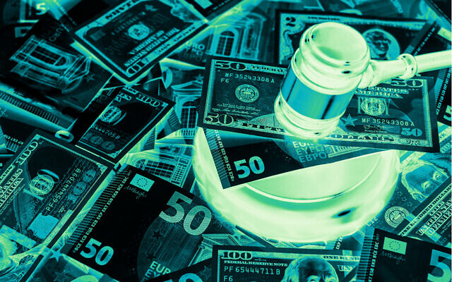 Illustrative. Money and a gavel. (alefexe/iStock by Getty Images; illustration by Joshua Davidovich)