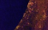 A satellite image of Israel and Gaza's southern Mediterranean coast taken by the EU's Sentinel 1 on February 12, 2021. (screen capture)