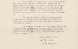 A letter written by Albert Einstein on June 10, 1939 to William Morris. (Courtesy)