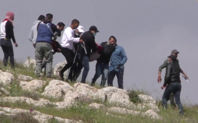 Atef Yussef Hanaysheh, 42, was killed during clashes in Beit Dajan in the northern West Bank on March 19, 2021. Palestinian officials said he was killed by IDF live fire (screenshot: Khabar) Atef Yussef Hanaysheh, 42, was killed during clashes in Beit Dajan in the northern West Bank on March 19, 2021. Palestinian officials said he was killed by IDF live fire (screenshot: Khabar)