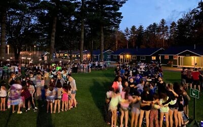 Camp Modin in Maine was one of the few Jewish camps to open last year. It plans to follow the same playbook this year. (Courtesy of Howard Salzberg/ via JTA)