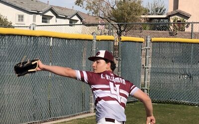 Elie Kligman has emerged as one of the top college recruits in the West. (Courtesy of Kligman/ via JTA)