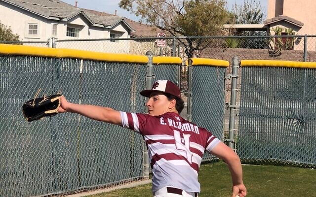 Elie Kligman has emerged as one of the top college recruits in the West. (Courtesy of Kligman/ via JTA)