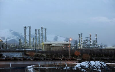 This January 15, 2011 file photo shows the heavy water nuclear facility near Arak, Iran. (AP Photo/ISNA, Hamid Foroutan, File)