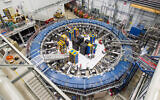 This August 2017 photo made available by Fermilab shows the Muon g-2 ring at the Fermi National Accelerator Laboratory outside of Chicago. (Reidar Hahn/Fermilab via AP)