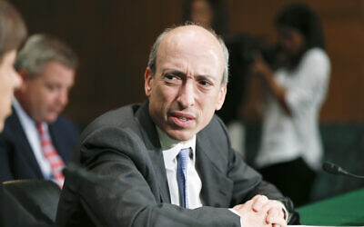 In this July 30, 2013 file photo, then-Commodity Futures Trading Commission (CFTC) Chairman Gary Gensler testifies on Capitol Hill in Washington. (AP Photo/J. Scott Applewhite)