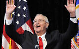 In an Oct. 30, 2012, file photo, former Vice President Walter Mondale, a former Minnesota senator, gestures while speaking at a Students for Obama rally at the University of Minnesota's McNamara Alumni Center in Minneapolis. (AP/Jim Mone, File)