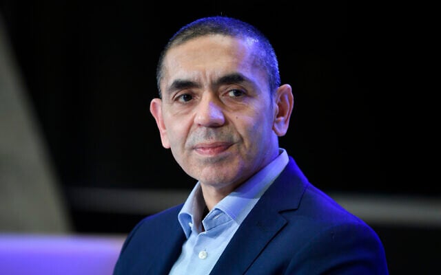 Ugur Sahin, co-founder of the Mainz-based coronavirus vaccine developer BioNTech, listens during an Axel Springer Award ceremony, March 18, 2021.(Bernd von Jutrczenka/dpa via AP, Pool) Ugur Sahin, co-founder of the Mainz-based coronavirus vaccine developer BioNTech, listens during an Axel Springer Award ceremony, March 18, 2021.(Bernd von Jutrczenka/dpa via AP, Pool)