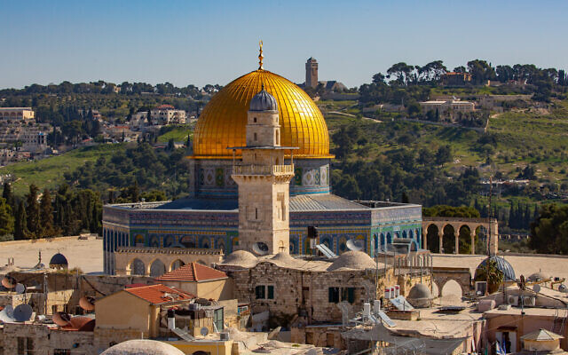 A view of the Dome of the Rock and the Temple Mount in Jerusalem's Old City, March 29, 2021. (Olivier Fitoussi/Flash90)