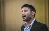 Religious Zionism leader Bezalel Smotrich at the Knesset in Jerusalem, on April 4, 2021. (Olivier FItoussi/Flash90)