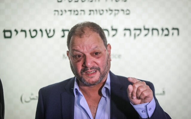 Joint List MK Ofer Cassif who was allegedly attacked by Israeli police officers during a protest, arrives to file a complaint at the Police Internal Investigations Department, in Jerusalem on April 11, 2021. (Noam Revkin Fenton/Flash90) Joint List MK Ofer Cassif who was allegedly attacked by Israeli police officers during a protest, arrives to file a complaint at the Police Internal Investigations Department, in Jerusalem on April 11, 2021. (Noam Revkin Fenton/Flash90)