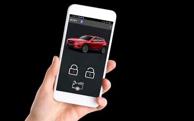 Cobra, an Israeli maker of automotive safety devices and door-locking systems, launches its Mobile-Key technology to open cars via an app, no need for keys (Courtesy)