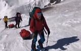 Danielle Wolfson climbs the face of Mount Everest. (Screenshot/Ch. 13)