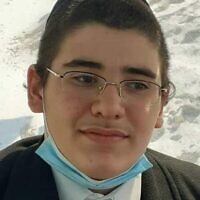 Yedidia Hayut, 13 of Bnei Brak, killed during the fatal crush in Mt. Meron on April 30, 2021. (Courtesy) Yedidia Hayut, 13 of Bnei Brak, killed during the fatal crush in Mt. Meron on April 30, 2021. (Courtesy)
