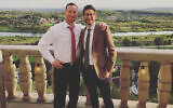 Danny Fenster, right, with his brother Bryan at a friend's wedding in Krakow, Poland in September 2019. (Courtesy of Bryan Fenster via JTA)