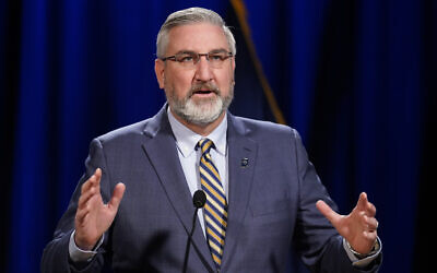 Indiana Governor Eric Holcomb (AP Photo/Darron Cummings File)