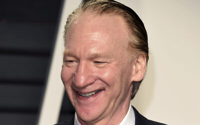 Bill Maher arrives at the Vanity Fair Oscar Party in Beverly Hills, California, February 26, 2017.  (Evan Agostini/Invision/AP)