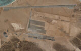 A mysterious air base is seen being built on Yemen's volcanic Mayun Island in this April 11, 2021 satellite photograph from Planet Labs Inc. (Planet Labs Inc. via AP)