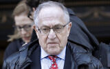 In this March 6, 2019 file photo, attorney Alan Dershowitz leaves Manhattan Federal Court in New York. (AP /Frank Franklin II)