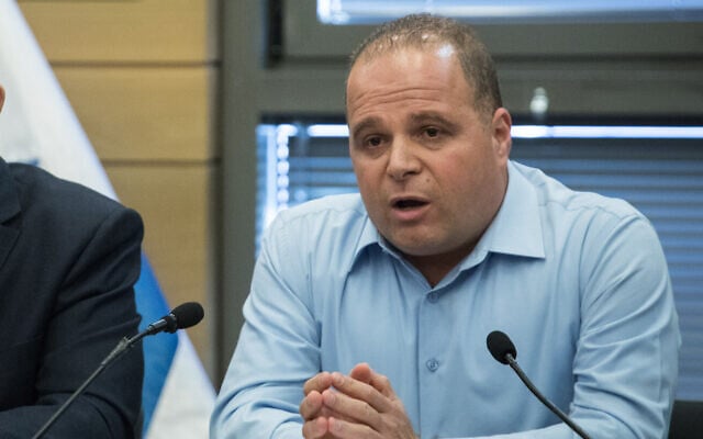 Ashkelon Mayor Tomer Glam during a meeting with at the Kneeset in Jerusalem on November 18, 2019. (Hadas Parush/Flash90) Ashkelon Mayor Tomer Glam during a meeting with at the Kneeset in Jerusalem on November 18, 2019. (Hadas Parush/Flash90)