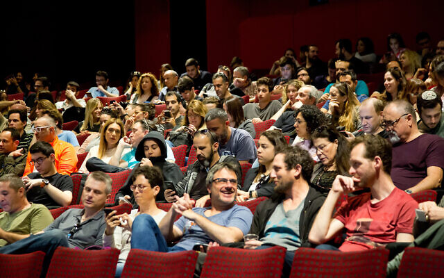 Illustration of people sitting in the audience at the Cinemateque in Tel Aviv. March 9, 2018. (Moshe Shai/FLASH90) Illustration of people sitting in the audience at the Cinemateque in Tel Aviv. March 9, 2018. (Moshe Shai/FLASH90)