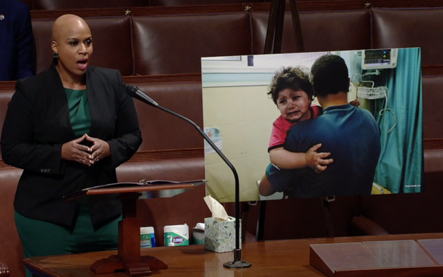 Rep. Ayana Pressley speaks from the House Floor on May 13, 2021. (Screen capture/US House of Representatives) Rep. Ayana Pressley speaks from the House Floor on May 13, 2021. (Screen capture/US House of Representatives)