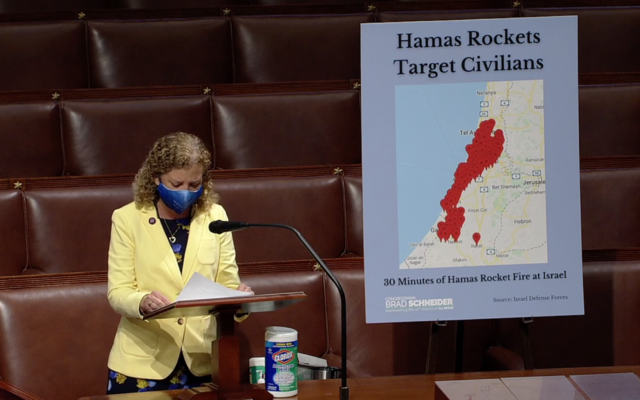 Rep. Debbie Wasserman Shultz speaks from the House Floor on May 13, 2021. (Screen capture/US House of Representatives) Rep. Debbie Wasserman Shultz speaks from the House Floor on May 13, 2021. (Screen capture/US House of Representatives)