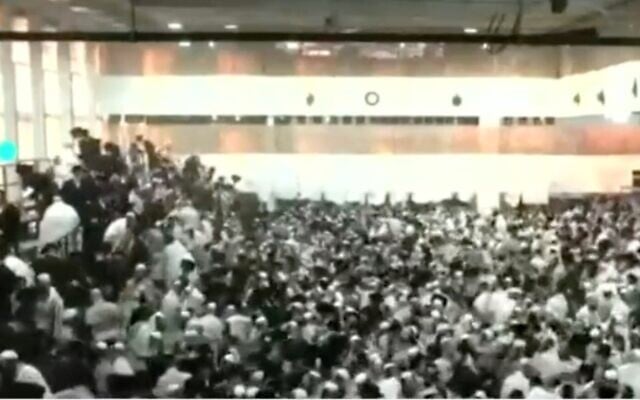 A mass casualty event at a synagogue in Givat Ze'ev, near Jerusalem, May 16, 2021 (Channel 12 screenshot) A mass casualty event at a synagogue in Givat Ze'ev, near Jerusalem, May 16, 2021 (Channel 12 screenshot)