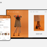 An illustration of the Wix.com ecommerce platform in action (Courtesy)