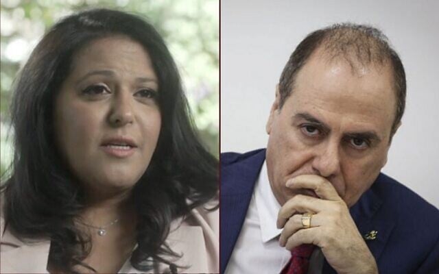 Silvan Shalom (right) and Linor Itzkovich, who claims she was sexually assaulted by the former foreign minister. (Flash 90/Channel 12 screenshot) Silvan Shalom (right) and Linor Itzkovich, who claims she was sexually assaulted by the former foreign minister. (Flash 90/Channel 12 screenshot)