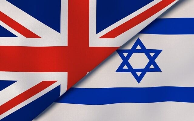 Illustrative image of UK's and Israel's national flags (Maksym Kapliuk; iStock by Getty Images) Illustrative image of UK's and Israel's national flags (Maksym Kapliuk; iStock by Getty Images)