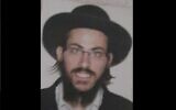 Icht Chaim Yitzhak, 39, has been missing since the Mount Meron disaster (courtesy)