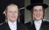 Moshe Natan Neta Englard, 14, and Yehoshua Englard, 9, were from Jerusalem. (courtesy)