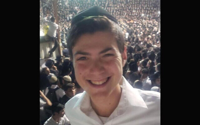 A photo of Nachman Doniel Morris, a student who died in the fatal crushing at Mount Meron in Israel on Lag B’Omer, was shared on social media. (Twitter via JTA) A photo of Nachman Doniel Morris, a student who died in the fatal crushing at Mount Meron in Israel on Lag B’Omer, was shared on social media. (Twitter via JTA)