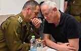 IDF Chief of Staff Aviv Kohavi (L) and Defense Minister Benny Gantz (R). (Ariel Hermoni/Defense Minister)