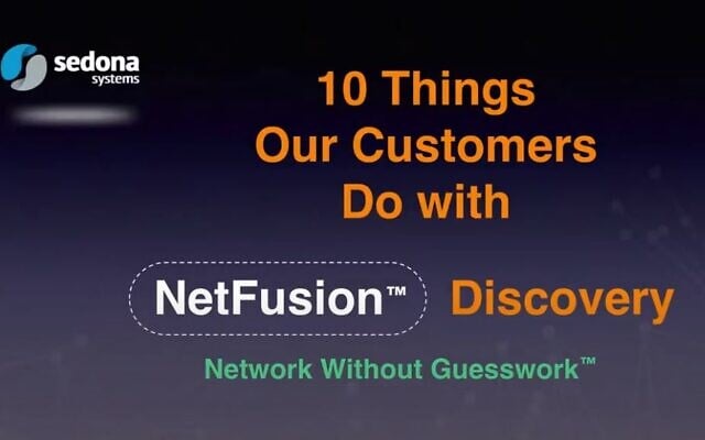 Sedona Systems has developed NetFusion to help operate optimal network infrastructure (YouTube screenshot) Sedona Systems has developed NetFusion to help operate optimal network infrastructure (YouTube screenshot)