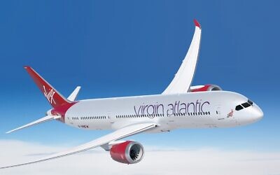 An illustration of a Virgin Atlantic plane (Courtesy)