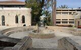 One of the open-air locations in the city of Lod that was to house part of the Zumu community-based mobile museum exhibit, scheduled to open on May 18, 2021, but postponed due to unrest and violence in the mixed Arab and Jewish city (Courtesy Zumu)