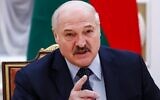 Belarusian President Alexander Lukashenko speaks during a meeting with Commonwealth of Independent States officials in Minsk on May 28, 2021. (Dmitry Astakhov/POOL/AFP)