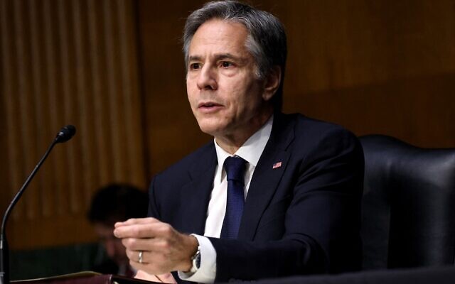 US Secretary of State Anthony Blinken testifies during a Senate Appropriations subcommittee hearing on the Department of State budget request, on June 8, 2021, in Washington, DC. (Kevin Dietsch/Getty Images/AFP) US Secretary of State Anthony Blinken testifies during a Senate Appropriations subcommittee hearing on the Department of State budget request, on June 8, 2021, in Washington, DC. (Kevin Dietsch/Getty Images/AFP)