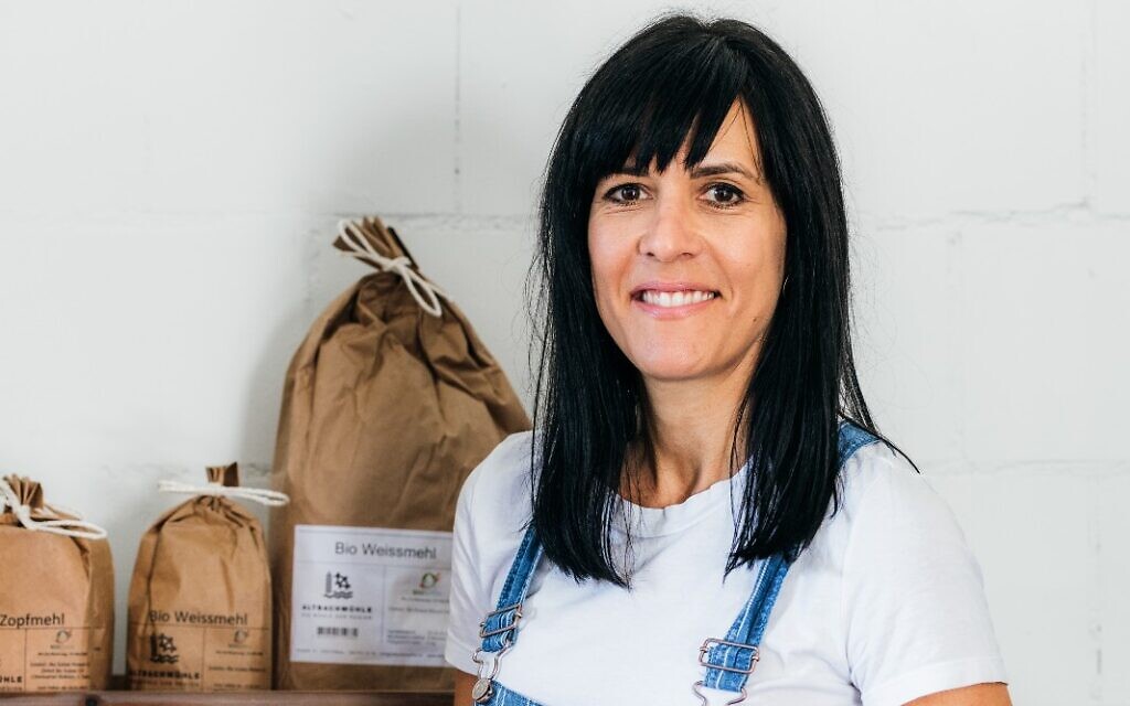Swiss challah baker Katharina Arrigoni. (Courtesy/ via JTA)