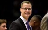 Jon Scheyer looks on during a Duke game at Cameron Indoor Stadium in Durham, North Carolina, Dec. 1, 2018. (Lance King/Getty Images via JTA)
