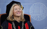 University of Pennsylvania President Amy Gutmann during commencement in Philadelphia, May 18, 2009. (AP Photo/Matt Rourke)
