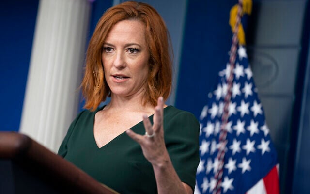 White House press secretary Jen Psaki speaks during a press briefing at the White House, on June 3, 2021, in Washington. (AP Photo/Evan Vucci)