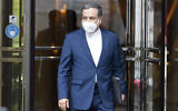 Iranian Deputy Foreign Minister Abbas Araghchi leaves the 'Grand Hotel Vienna' where closed-door nuclear talks take place in Vienna, Austria, June 12, 2021. (Florian Schroetter/AP)