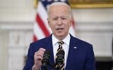US President Joe Biden speaks about reaching 300 million COVID-19 vaccination shots, in the State Dining Room of the White House, Friday, June 18, 2021, in Washington. (AP Photo/Evan Vucci)